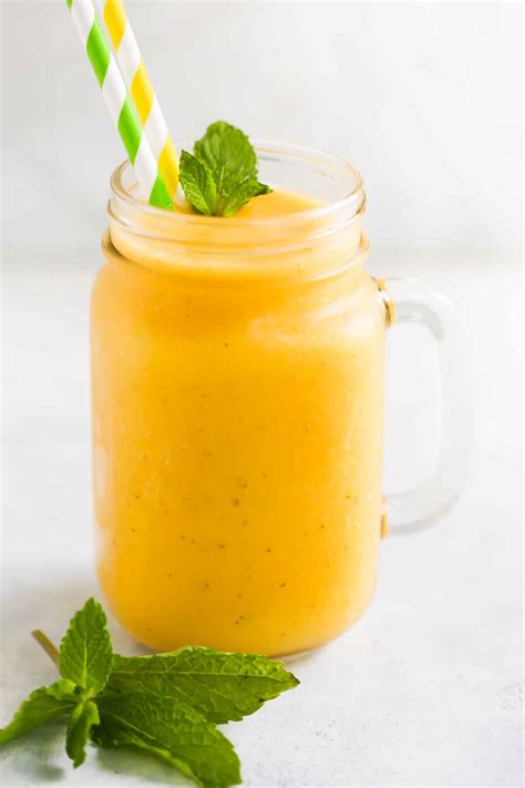 How many protein are in mango mint smoothie (20 oz) - calories, carbs, nutrition