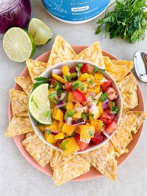 How many protein are in mango salsa - calories, carbs, nutrition