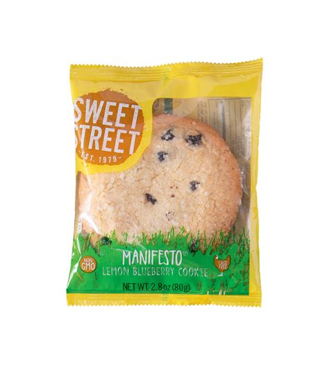 How many protein are in manifesto lemon blueberry cookies - calories, carbs, nutrition