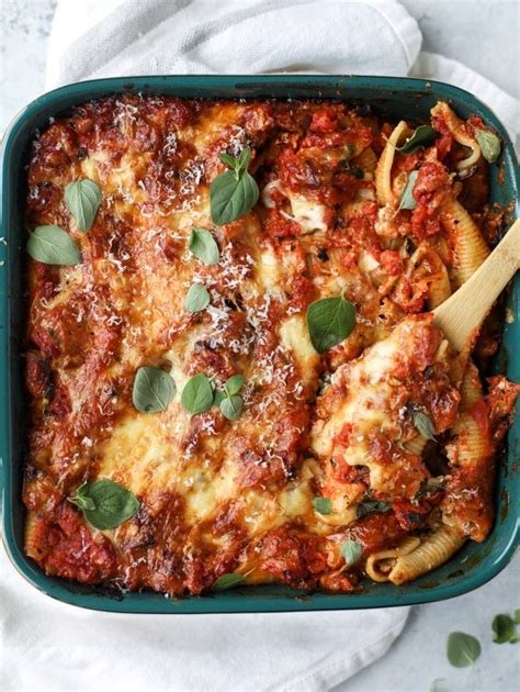 How many protein are in marinara and vegetable baked shells - calories, carbs, nutrition