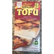How many protein are in marjon grilled tofu - calories, carbs, nutrition