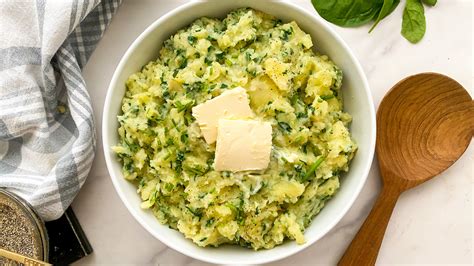 How many protein are in mashed potato with spinach - calories, carbs, nutrition