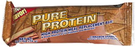 How many protein are in meal replacement bar - cinnamon & creme - calories, carbs, nutrition