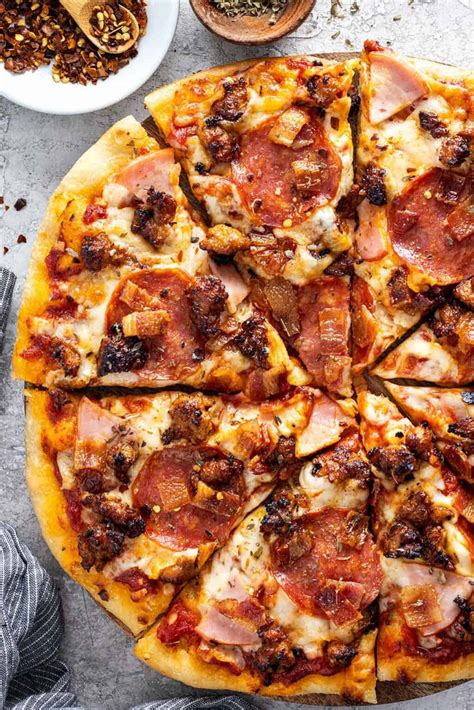 How many protein are in meat lover's pizza (8370.1) - calories, carbs, nutrition