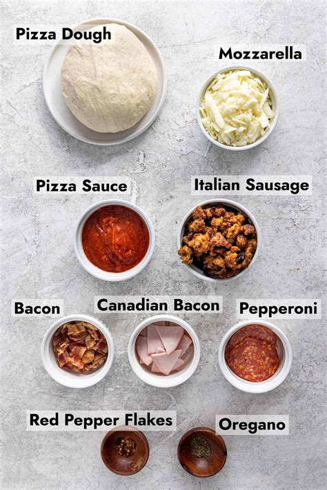 How many protein are in meat lovers pizza - calories, carbs, nutrition