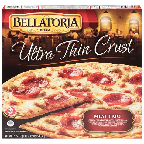 How many protein are in meat-trio pizza - calories, carbs, nutrition