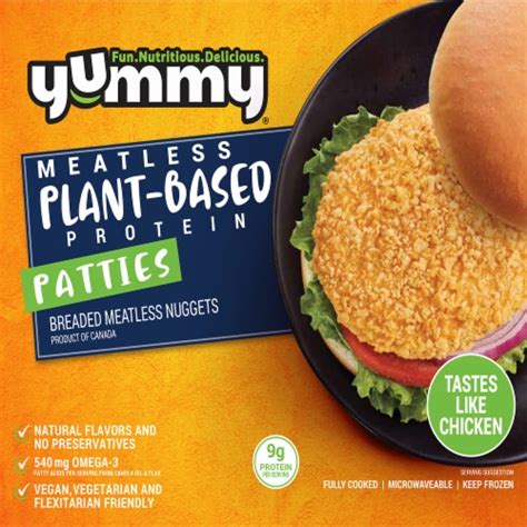How many protein are in meatless patties - calories, carbs, nutrition