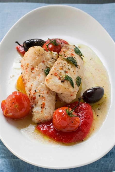 How many protein are in mediterranean baked monkfish - calories, carbs, nutrition