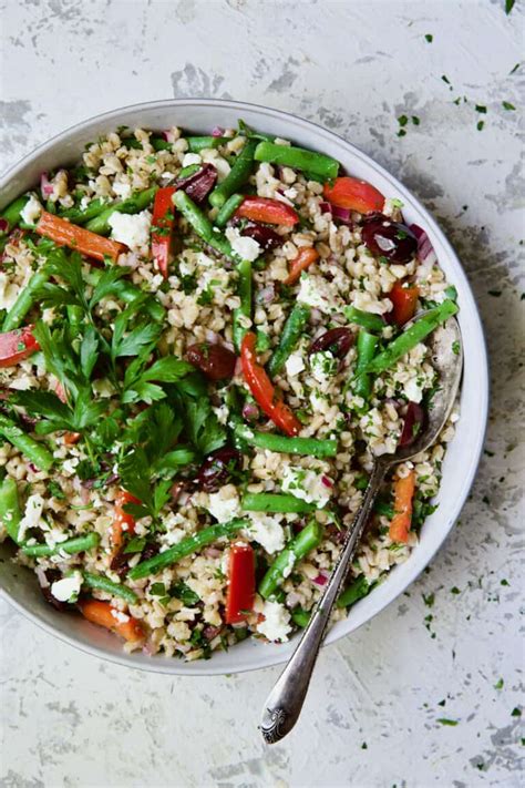 How many protein are in mediterranean barley salad - calories, carbs, nutrition