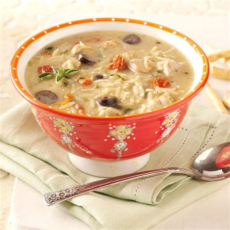 How many protein are in mediterranean chicken soup - calories, carbs, nutrition