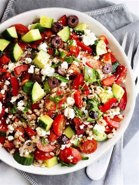 How many protein are in mediterranean farro salad - calories, carbs, nutrition