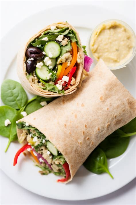 How many protein are in mediterranean vegetable wrap - calories, carbs, nutrition