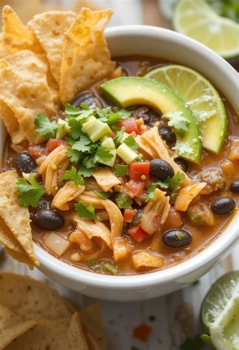 How many protein are in mexican chicken and lime soup 16 oz - calories, carbs, nutrition