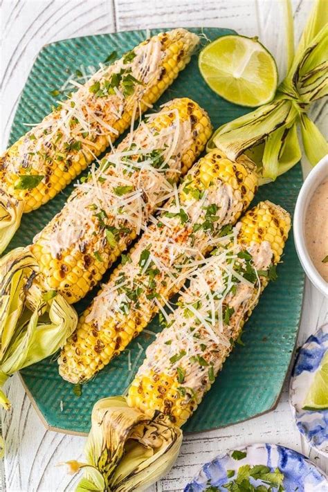 How many protein are in mexican grilled corn on the cob - calories, carbs, nutrition