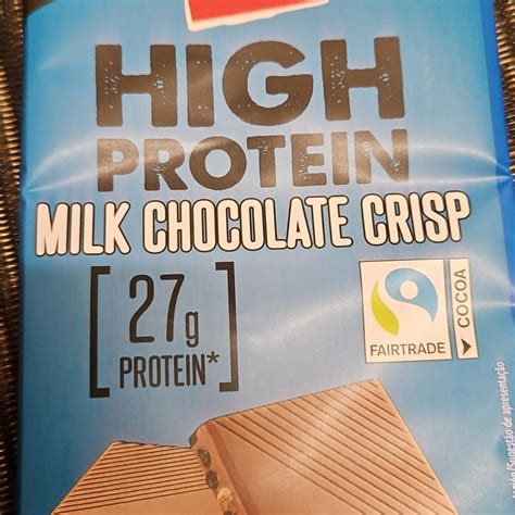 How many protein are in milk chocolate crisps - calories, carbs, nutrition