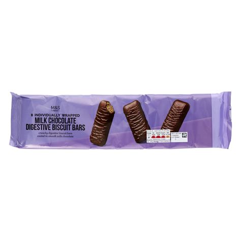 How many protein are in milk chocolate digestive biscuits - calories, carbs, nutrition