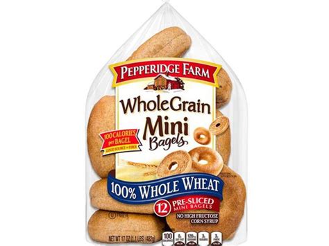 How many protein are in mini bagel 100% whole wheat - calories, carbs, nutrition