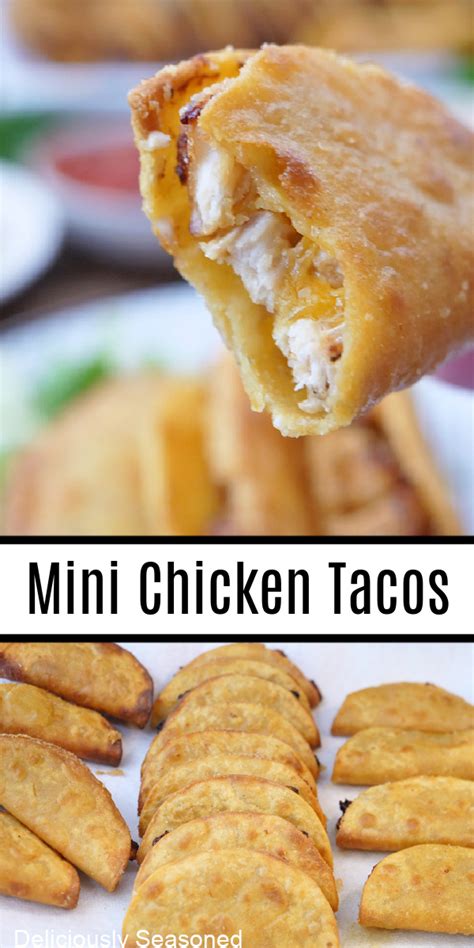 How many protein are in mini chicken tacos - calories, carbs, nutrition