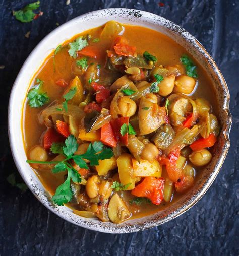 How many protein are in moroccan vegetable chili - calories, carbs, nutrition