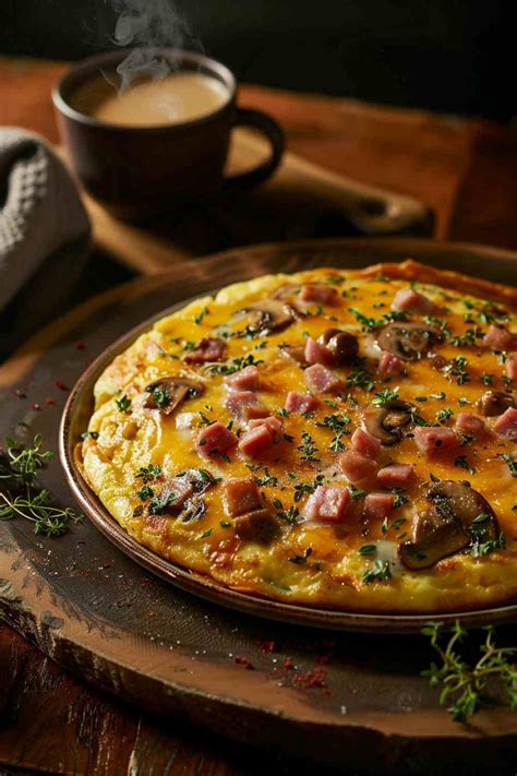 How many protein are in mushroom and ham omelette - calories, carbs, nutrition