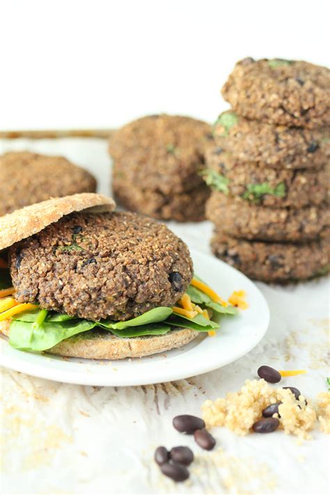 How many protein are in mushroom black bean quinoa burgers (55502.6) - calories, carbs, nutrition