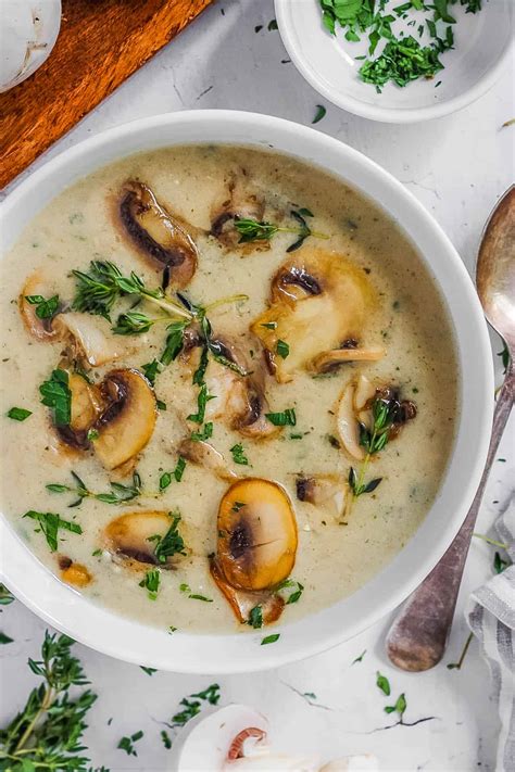 How many protein are in mushroom soup - calories, carbs, nutrition