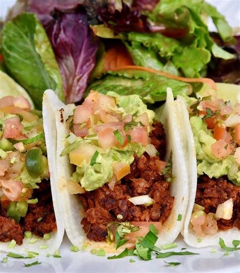 How many protein are in mushroom soy tacos with roasted salsa and jicama kale slaw (107148.0) - calories, carbs, nutrition