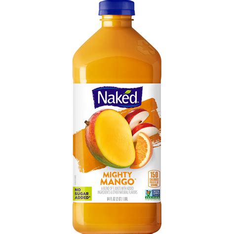 How many protein are in naked juice, mighty mango, 152 oz - calories, carbs, nutrition