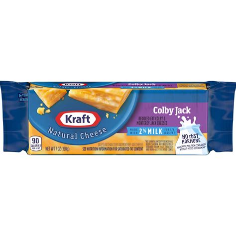 How many protein are in natural colby-jack - calories, carbs, nutrition