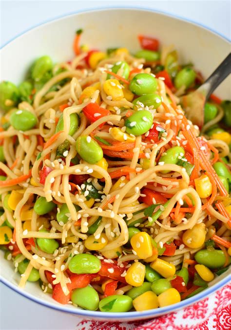 How many protein are in noodle bowl edamame asparagus - calories, carbs, nutrition