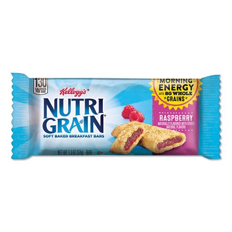 How many protein are in nutri-grain bar - raspberry - calories, carbs, nutrition