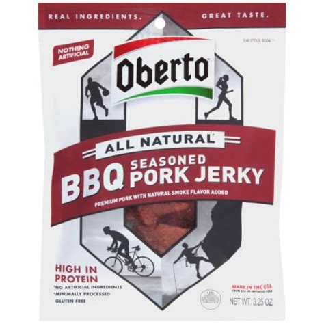 How many protein are in oberto bbq pork jerky - calories, carbs, nutrition