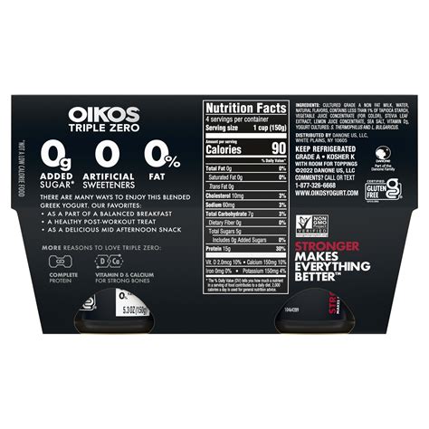 How many protein are in oikos - calories, carbs, nutrition