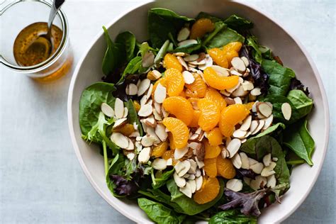 How many protein are in orange almond salad - calories, carbs, nutrition