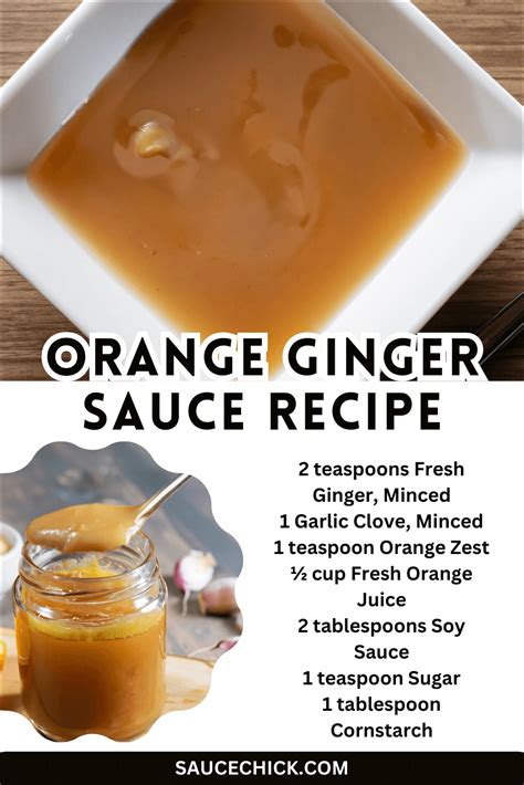 How many protein are in orange ginger sauce - calories, carbs, nutrition