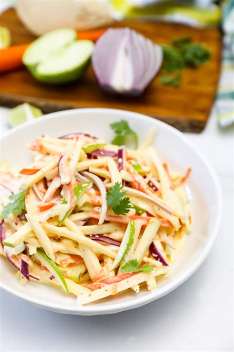 How many protein are in orange jicama slaw - calories, carbs, nutrition