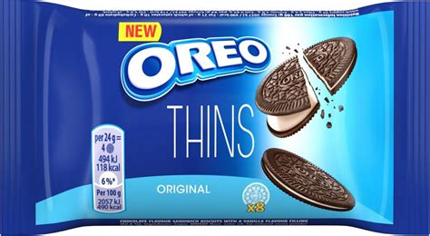 How many protein are in oreo thins - calories, carbs, nutrition