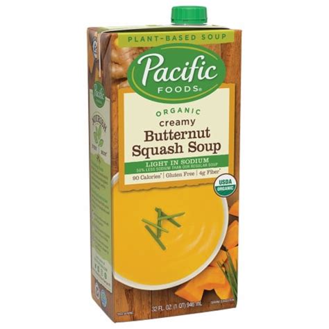 How many protein are in organic butternut squash soup - low sodium - calories, carbs, nutrition