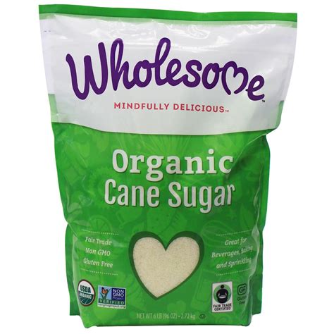 How many protein are in organic cane sugar - calories, carbs, nutrition