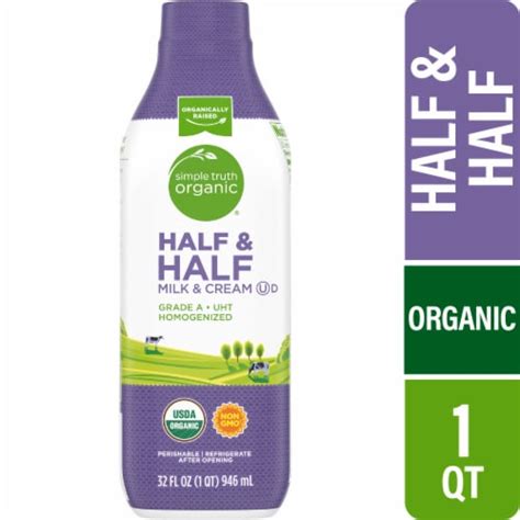 How many protein are in organic half and half - calories, carbs, nutrition