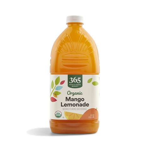 How many protein are in organic mango lemonade - calories, carbs, nutrition