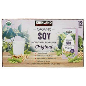 How many protein are in organic soy milk plain - calories, carbs, nutrition