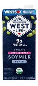 How many protein are in organic unsweetened vanilla soymilk - calories, carbs, nutrition