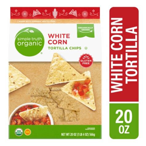 How many protein are in organic white corn tortilla chips - calories, carbs, nutrition