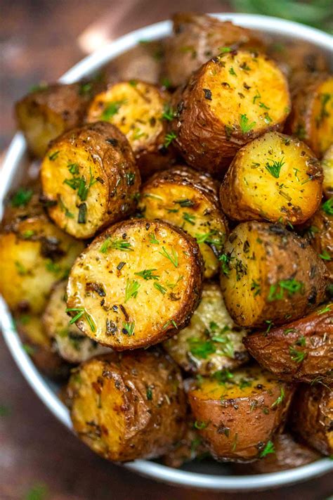 How many protein are in oven roast herbed red potatoes - calories, carbs, nutrition