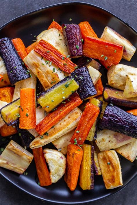 How many protein are in oven roasted caramelised carrots, parsnips and swede - calories, carbs, nutrition