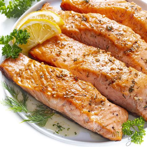 How many protein are in pan seared salmon - calories, carbs, nutrition