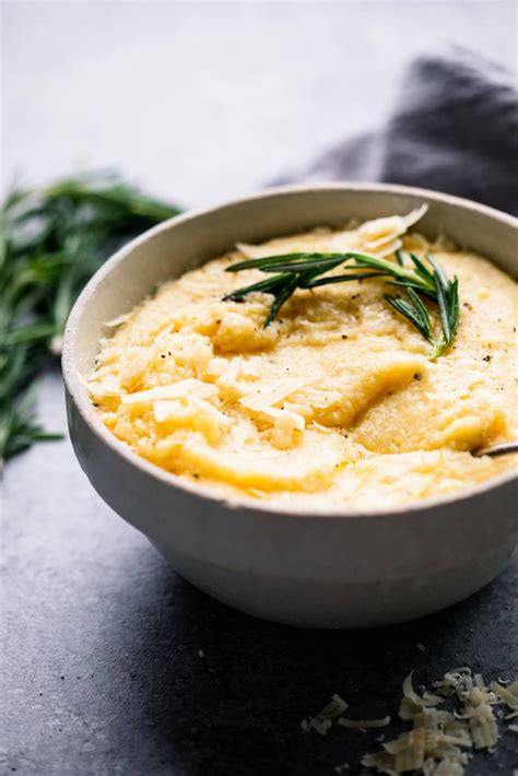 How many protein are in parmesan polenta - calories, carbs, nutrition