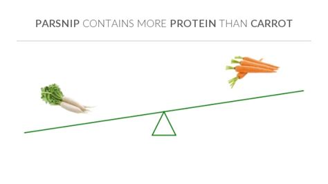 How many protein are in parsnips and carrots - calories, carbs, nutrition