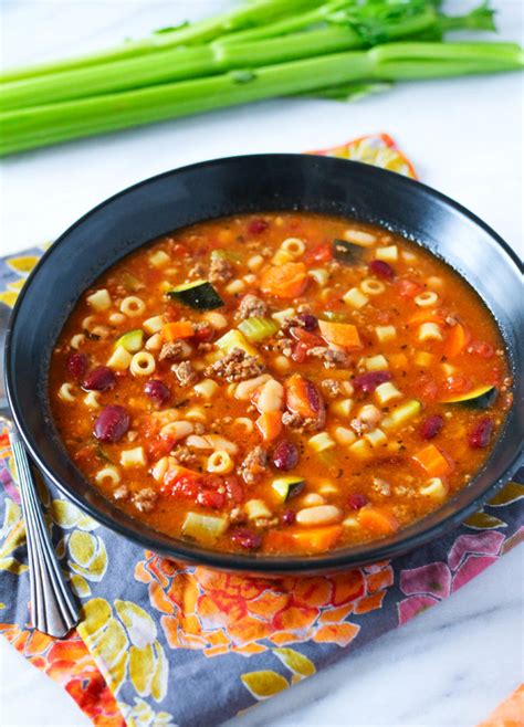 How many protein are in pasta fagioli - calories, carbs, nutrition